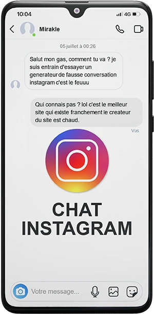 fausse conversation Instagram iPhone screenshot fake